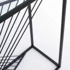 Konsole aus Stahl und Glas Modernes Design Original Spirale - Sasuke Viadurini