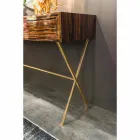 Konsole aus poliertem Ebenholz mit Schiebeschubladen Ada 4 Viadurini