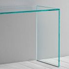 Konsole aus extra klarem Glas Elegantes Minimal Design 2 Dimensionen - Selex Viadurini