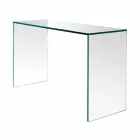 Konsole aus extra klarem Glas Elegantes Minimal Design 2 Dimensionen - Selex Viadurini