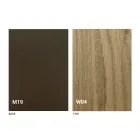 Ausziehbare moderne Tischkonsole aus Eichenholz und Metall Made in Italy - Nappo Viadurini