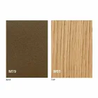 Ausziehbare moderne Konsole aus Eichenholz und Metall Made in Italy - Nappo Viadurini