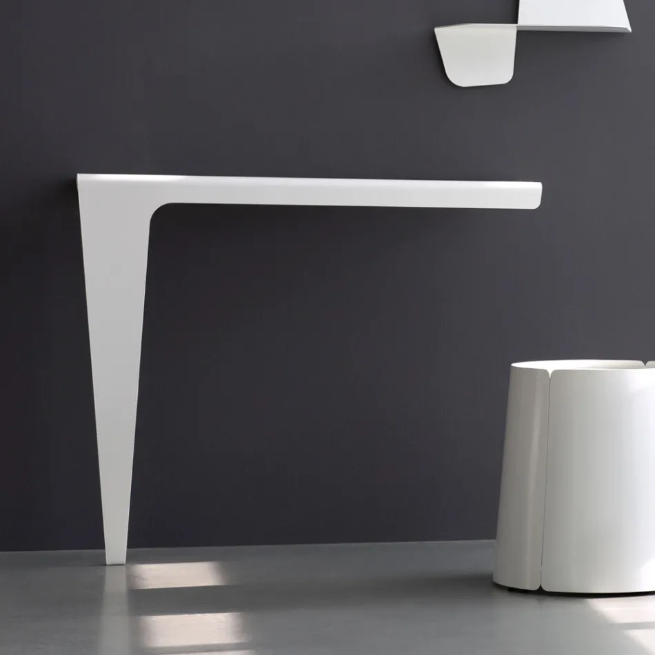 Moderne Minimal Design Konsole aus farbigem Metall Made in Italy - Benjamin Viadurini