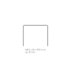 Wohnzimmerkonsole aus minimalistischem transparentem Acrylglas - Amedea Viadurini