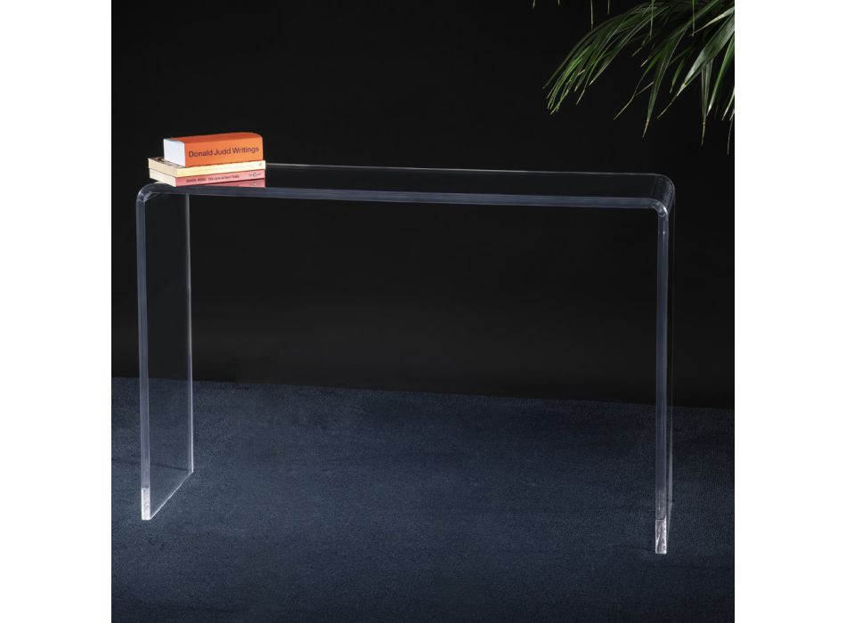 Wohnzimmerkonsole aus minimalistischem transparentem Acrylglas - Amedea Viadurini