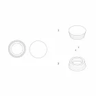 Italienischer Luxusbehälter aus laminiertem Marmor - Leonida Viadurini