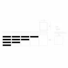 Gewürzbehälter mit Kappe in Weiß und Schwarz Corian 5 Finishes - Spicy Viadurini