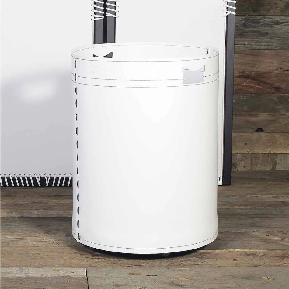 Holzhalter aus 100% Made in Italy Leder Viadurini