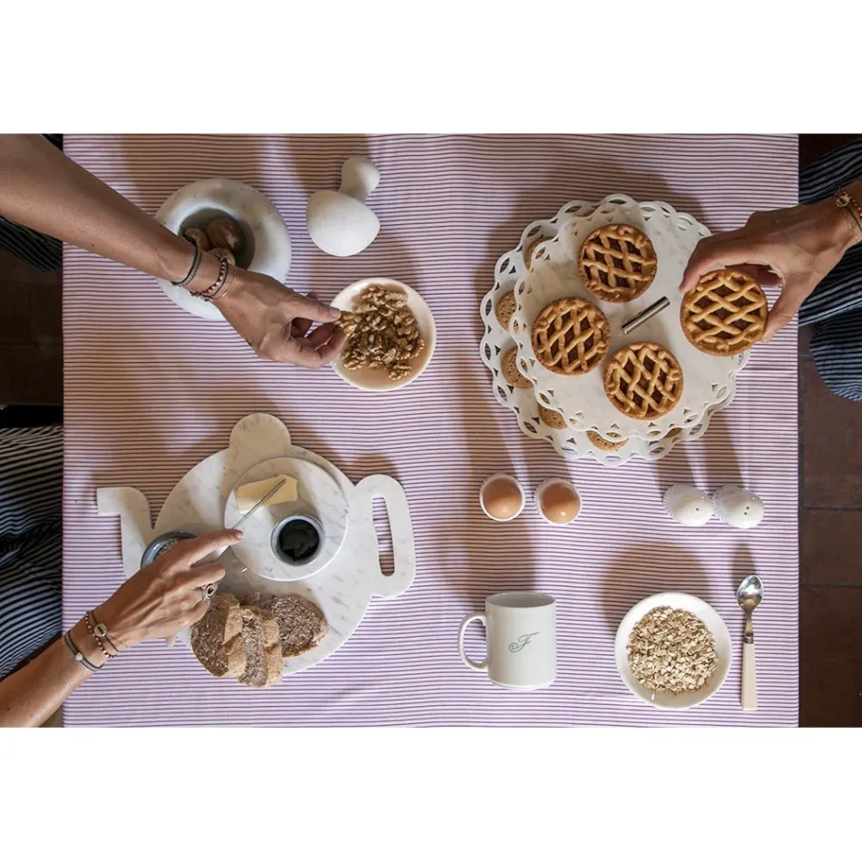 Salz- und Pfefferbehälter aus Carrara- und Marquinia-Marmor Made in Italy - Xino Viadurini