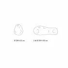 Paar dekorative Vasen aus transparentem mundgeblasenem Glas, Made in Italy - Pedro Viadurini