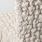 Eleganter Stuhlbezug mit Rückenlehne für Wohnzimmer aus besticktem Leinen – Panteo Viadurini