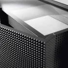 Sideboard mit zwei schwarzen Türen mit 2 Türen und ausziehbarer Schublade Flora Viadurini