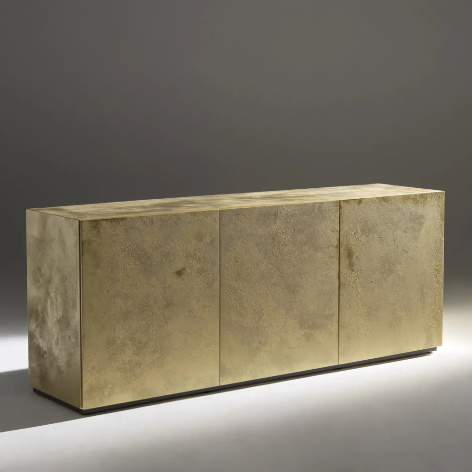 Sideboard mit 3 Türen und 3 Einlegeböden aus Holz und MDF - Pesci Viadurini