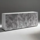 Sideboard mit 3 Türen und 3 Einlegeböden aus Holz und MDF - Pesci Viadurini