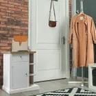 Sideboard mit 1 Tür, 1 Schublade und 3 offenen Fächern, hergestellt in Italien – Hoder Viadurini