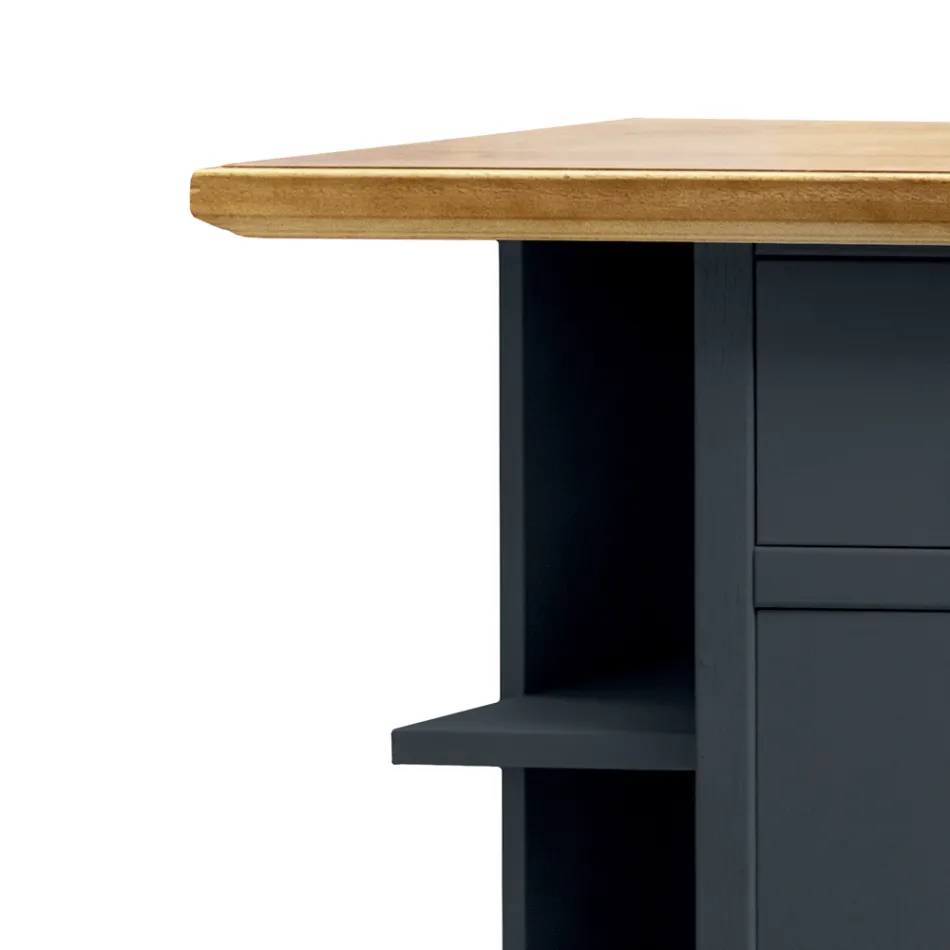 Sideboard mit 1 Tür, 1 Schublade und 3 offenen Fächern, hergestellt in Italien – Hoder Viadurini