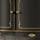 Luxuriöses Sideboard mit 3 Türen und 3 Holzschubladen Made in Italy - Leonor Viadurini