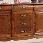 Luxuriöses Wohnzimmer-Sideboard aus klassischem Made in Italy-Holz - Helisa Viadurini