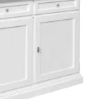 Holz-Sideboard mit 2 Schubladen und 2 Türen, hergestellt in Italien – Uller Viadurini