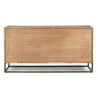Sideboard aus Akazienholz und Stahl 3 oder 4 Türen Homemotion - Cristoforo Viadurini