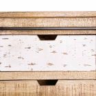 Sideboard aus Holz und Stahl mit Tür und 4 Schubladen im Industriestil - Renza Viadurini