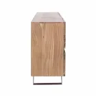 Sideboard aus Holz und lackiertem Stahl Modernes Design Homemotion - Silvia Viadurini