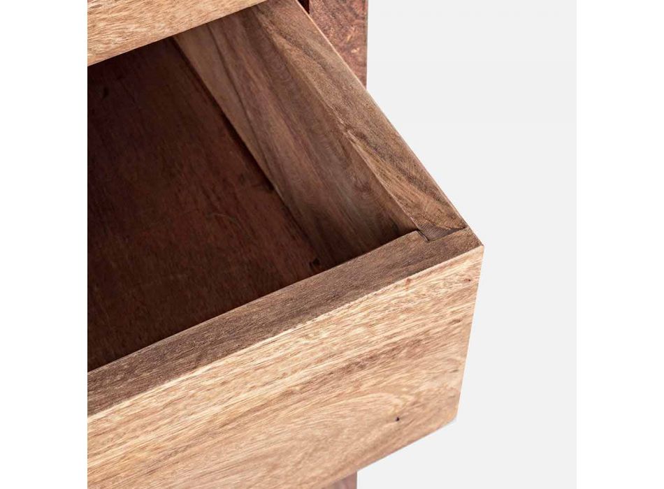 Sideboard aus Naturholz mit Türen und Schubladen Homemotion - Ventador Viadurini