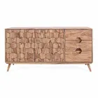 Sideboard aus Naturholz mit Türen und Schubladen Homemotion - Ventador Viadurini