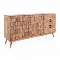 Sideboard aus Naturholz mit Türen und Schubladen Homemotion - Ventador