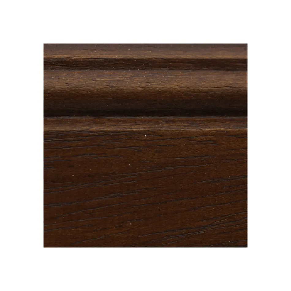 Sideboard aus patiniertem Walnussholz mit Liliendekor, hergestellt in Italien – Kirsche Viadurini