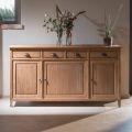 Massives Teak-Sideboard mit 3 Türen und 4 Schubladen - Judo