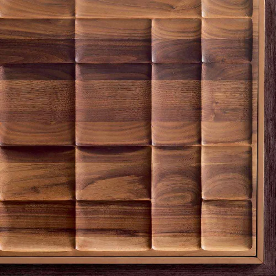 Modernes Design Sideboard mit 3 Türen aus Massivholz Anna Viadurini