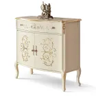 Wohnzimmer-Sideboard aus Nussbaum oder weißem Holz und Intarsien Made in Italy - Katerine Viadurini