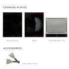 Outdoor-Küche 140x65x93 cm aus massivem Teakholz und Aluminium - Convivial Viadurini