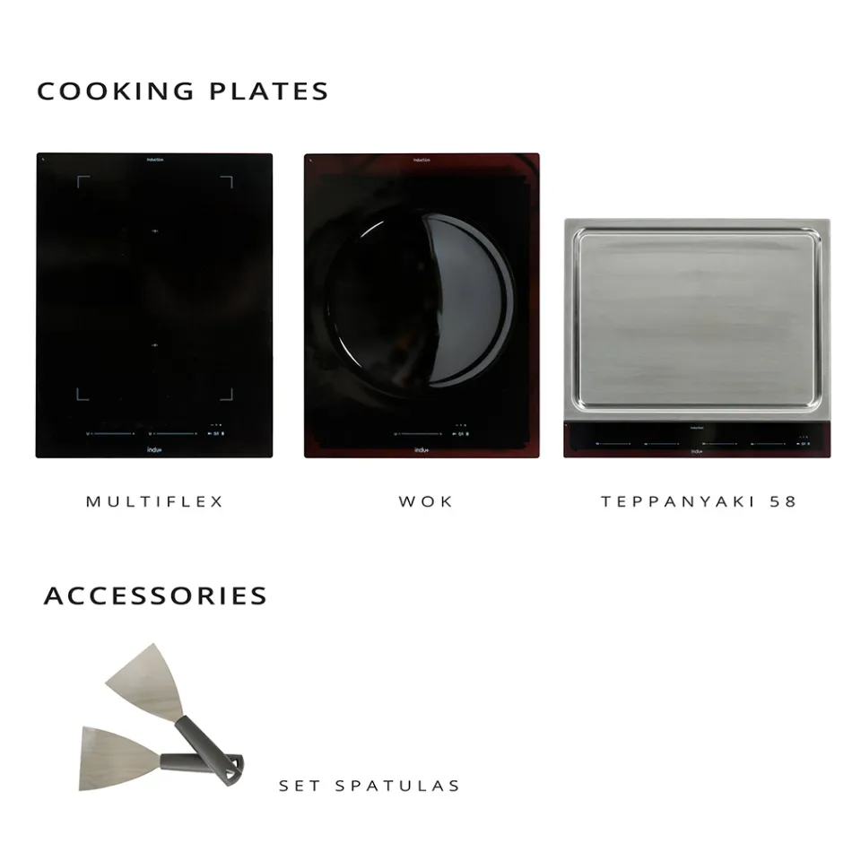 Outdoor-Küche 140x65x93 cm aus massivem Teakholz und Aluminium - Convivial Viadurini