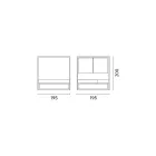 Outdoor-Tagesbett mit verstellbarer weißer Aluminiumstruktur - Jurica Viadurini