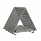 Luxury Garden Daybed aus Aluminium und Stoff - Frame Vineyard von Vondom Viadurini