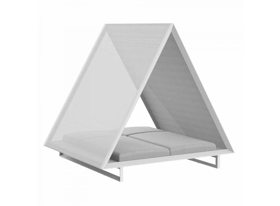 Tagesbett im Freien aus Aluminium und luxuriösem Designgewebe - Frame Vineyard von Vondom Viadurini