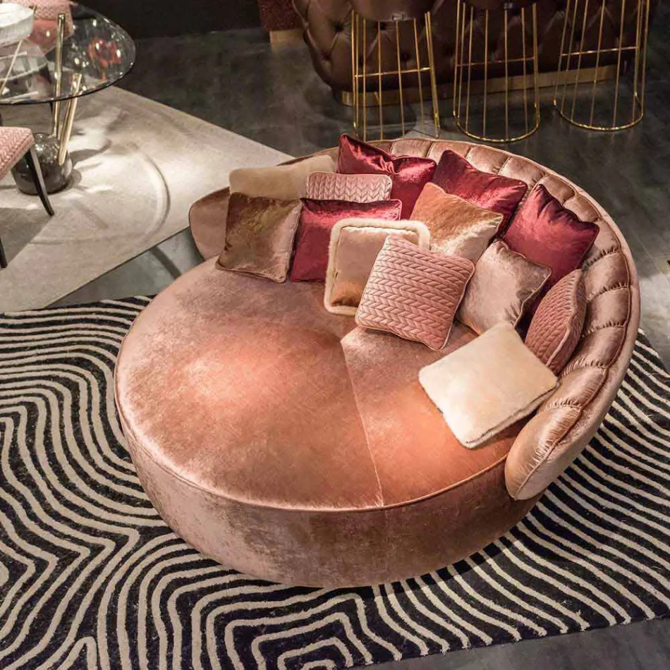 Tagesbett aus Stoff 100% Made in Italy Belle 2 Viadurini