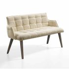 Modernes Sofa mit Sitzbezug aus Stoff Made in Italy - Clera Viadurini