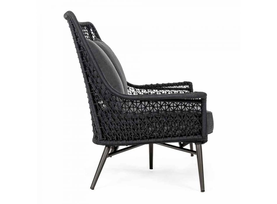 2-Sitzer Outdoor Design Sofa aus Aluminium und Homemotion Stoff - Nigerio