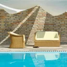 2er-Sofa aus Polyethylen Gartenhandgefertigt Jonny Viadurini