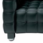 2-Sitzer-Sofa mit Bezug aus Leder in Steppoptik Made in Italy - Vesuvio Viadurini