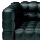 2-Sitzer-Sofa mit Bezug aus Leder in Steppoptik Made in Italy - Vesuvio Viadurini