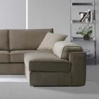 3-Sitzer-Sofa mit umkehrbarem Halbinselsessel Made in Italy - Elsass Viadurini