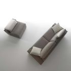 3-Sitzer-Sofa mit umkehrbarem Halbinsel-Sessel Made in Italy - Elsass Viadurini