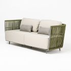 3-Sitzer Outdoor-Sofa aus Aluminium und Weben - Eugene Viadurini