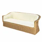 3 Sitzer Outdoor Polyethylen geflochtene in Oslo Hand Viadurini