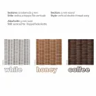 3 Sitzer Outdoor Polyethylen geflochtene in Oslo Hand Viadurini