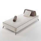 3-Sitzer-Wohnzimmersofa aus abnehmbarem weißem Stoff Made in Italy - Mykonos Viadurini